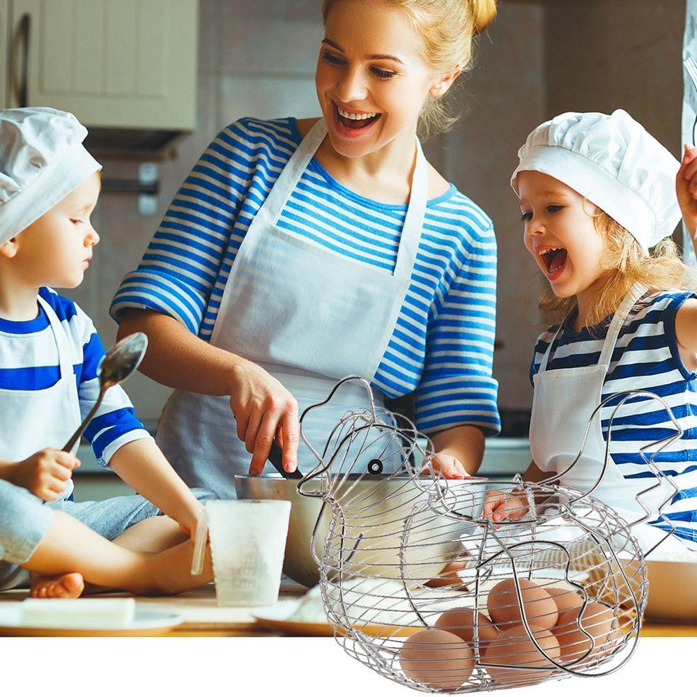 Rổ Kim Loại Đựng Trứng Trái Cây Đa Năng Sáng Tạo