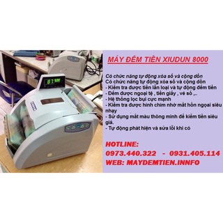 MÁY ĐẾM TIỀN XIUDUN 9000