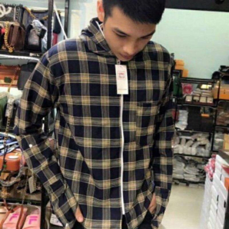 Áo Chống Nắng Nam ⚡️FREESHIP⚡️Áo Chống Nắng 1 lớp Kẻ Caro - Chất Liệu Kaki Mềm - Thoáng Khí | BigBuy360 - bigbuy360.vn