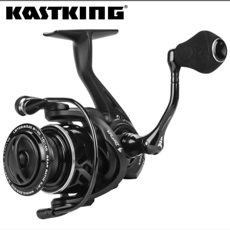 KastKing Zephyr Máy Câu Cá Vòng Bi Thép Không Gỉ 7 + 1 Size 3000 Kéo Tối Đa 5.2:1//T4