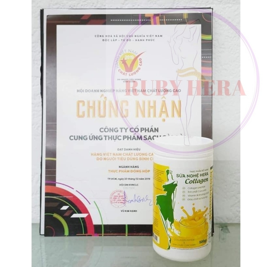 Sữa Nghệ HERA Collagen NC01 Đẹp Dáng -  Đẹp Da - Hỗ Trợ Đau Dạ Dày [CHÍNH HÃNG] (HỘP 500GRAM) | BigBuy360 - bigbuy360.vn