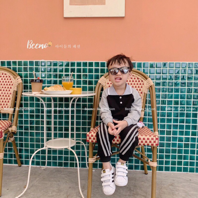 Bộ thể thao Polo unisex đầy cá tính cho bé trai