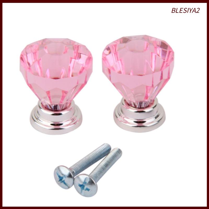 Set 2 Tay Nắm Ngăn Kéo Tủ Đính Pha Lê