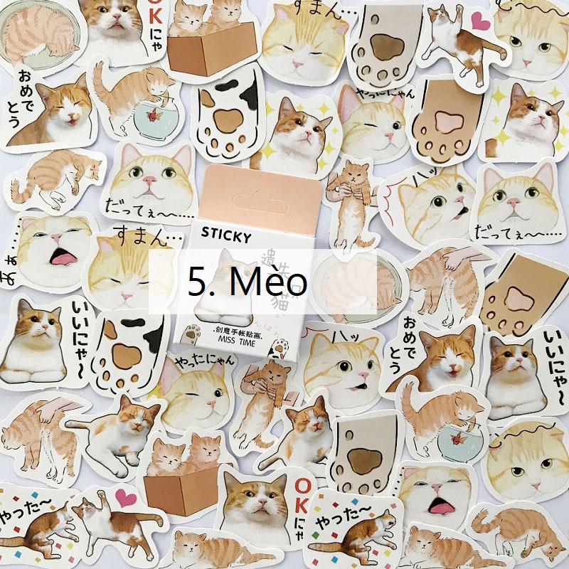 Hộp 46 sticker giấy SH4604 Gachini