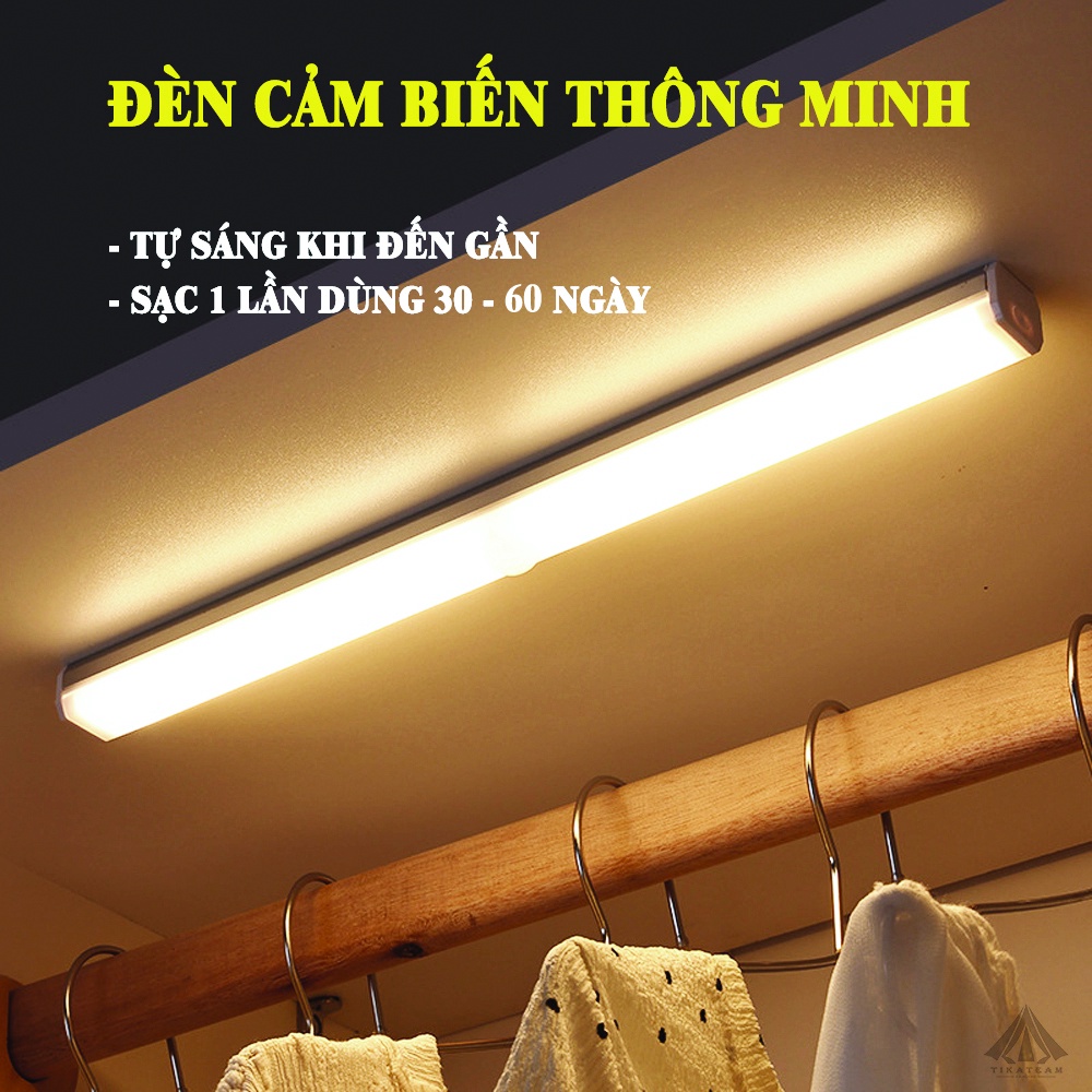 Đèn cảm biến thông minh, tự động sáng khi đến gần, gắn tường, tủ đồ, cạnh giường, nhà bếp, WC,... có công tắc điều chỉnh