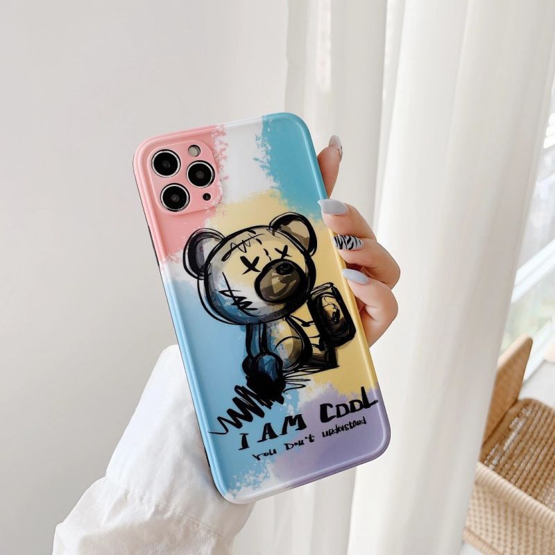 Ốp điện thoại silicon mềm IPAD hình gấu cầu vồng cho IPhone 11 pro Maxx XS XR X MAX SE2020 7 8 Plus | BigBuy360 - bigbuy360.vn