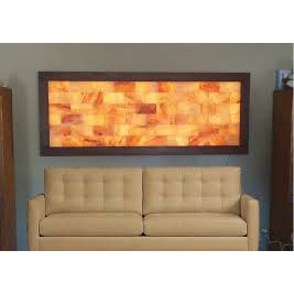 Đá muối mặt cong himalya, kích thước 20cm*20cm*5cm, loại dùng làm hộp xông chân đá muối himalya.