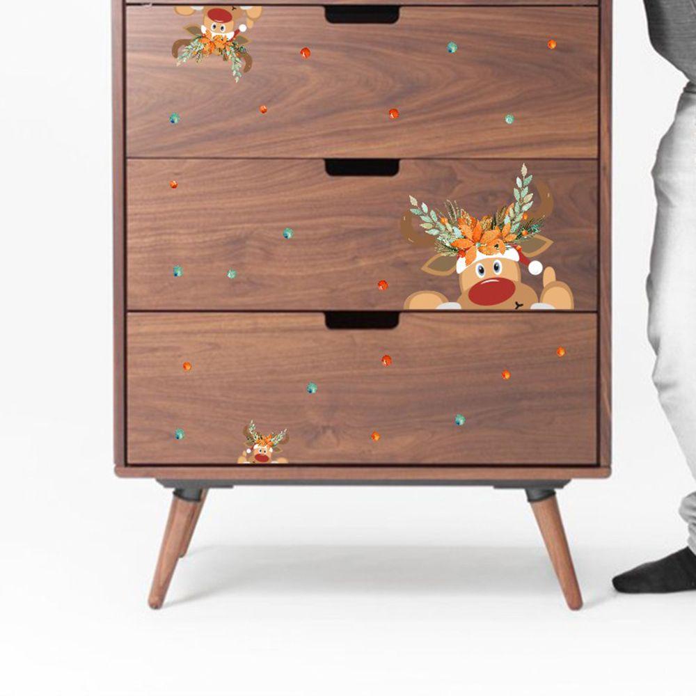 Đề Can Dán Tường Bằng PVC Họa Tiết Giáng Sinh Trang Trí Nội Thất