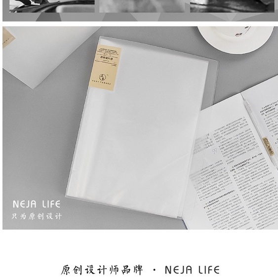 Bìa lá, File lá, Clear Book A4 trắng trong đủ kích cỡ 10/20/40/60/80/100 lá