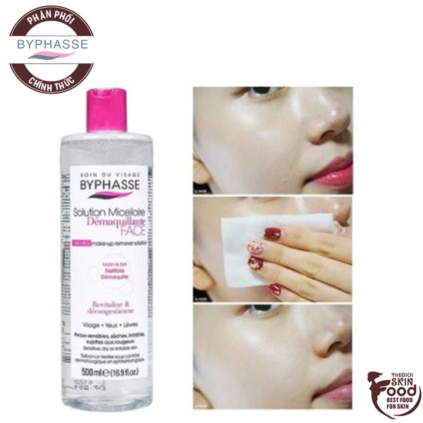 [Mã 44FMCGSALE giảm 8% đơn 500K] Nước Tẩy Trang Dành Cho Mọi Loại Da Byphasse Solution Micellaire
