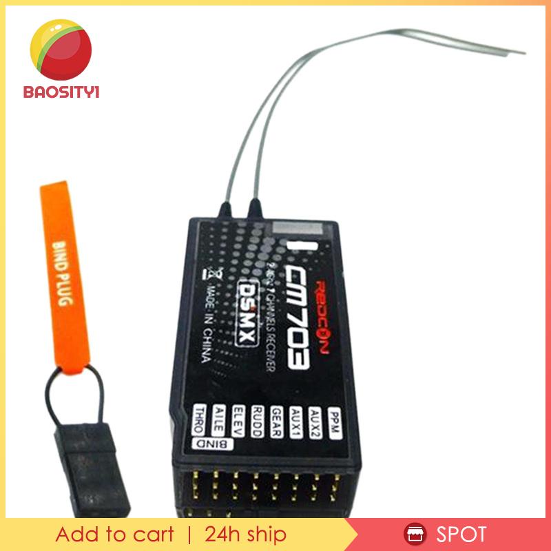 Thiết Bị Nhận Tín Hiệu 7CH DSM2 / DSMX Cho JR DSM-2 / DSM-X DX6I DX18 DX9 DEVO10