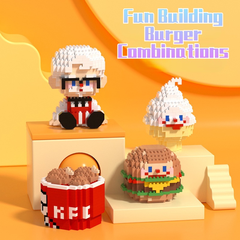 Hàng Mới Về Bộ Đồ Chơi Lắp Ráp  Hình Món Ăn Nhanh Dành Cho Trẻ