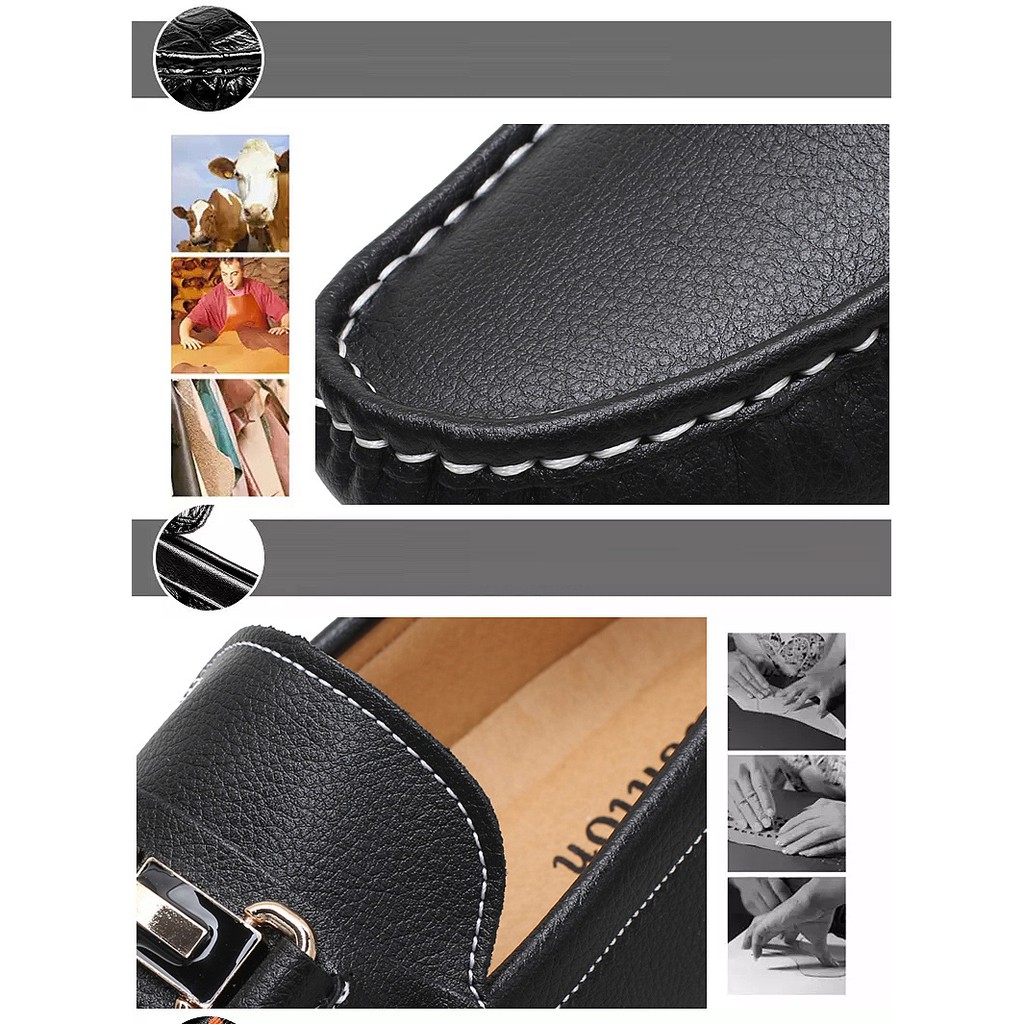 Men's Luxury Leather Lazy Shoes Size 39 ~ 48 Kl2934