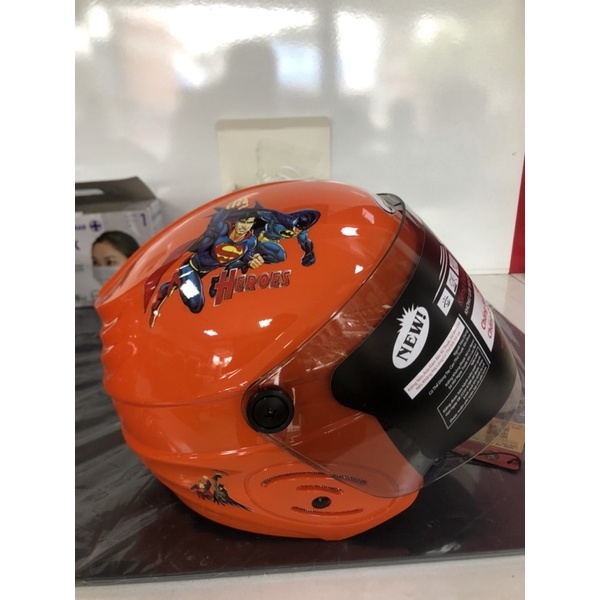 Mũ bảo hiểm 3/4 trẻ em Asia siêu nhẹ cao cấp- nhiều màu