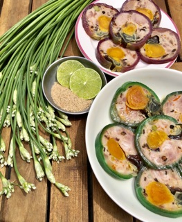 Jambon da bao trứng muối trứng bắc thảo