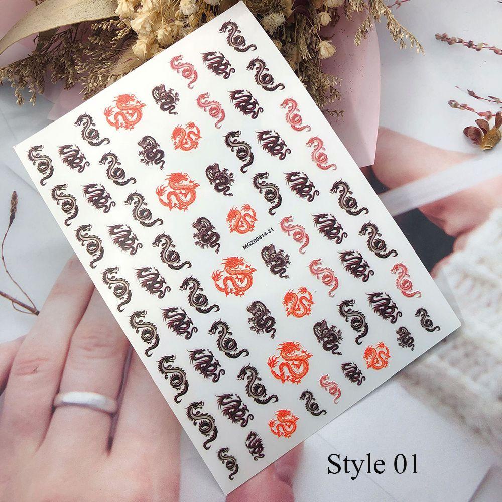 Miếng Dán Trang Trí Móng Tay Họa Tiết Hoa Bướm 3D Độc Đáo