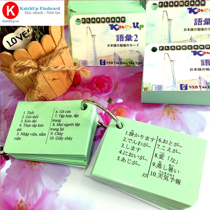 COMBO trọn bộ sơ cấp tiếng Nhật N5,4 | KatchUp Flashcard