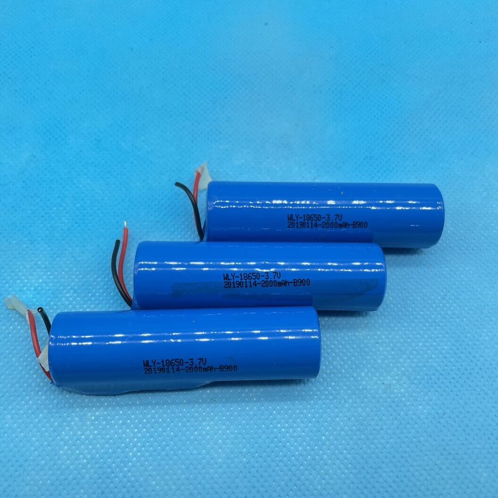 Pin 18650 2000mah có mạch bảo vệ, đã hàn sẵn dây 2 đầu