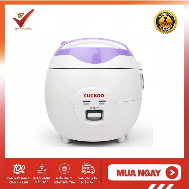 [Mã ELHADEV giảm 4% đơn 300K] Nồi Cơm Điện Cuckoo CR-0671 (1L) - Hàng Chính Hãng