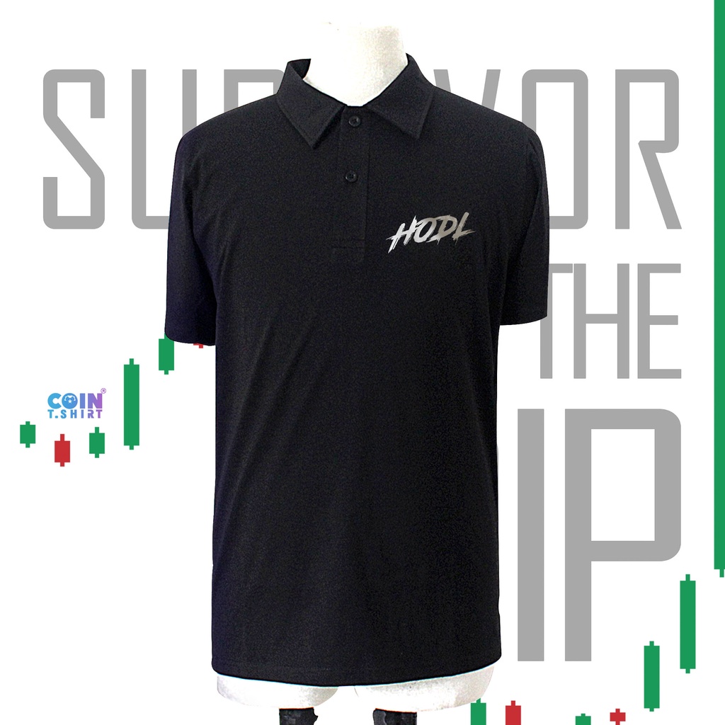 Áo Polo cao cấp HODL, Binance, Bitcoin, Cointshirt