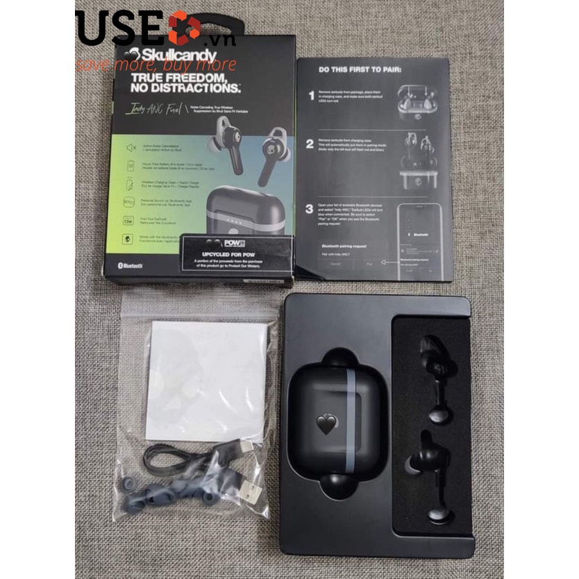 Tai nghe Skullcandy Indy Fuel True Wireless, Skullcandy INDY ANC FUEL - CORAL STORE