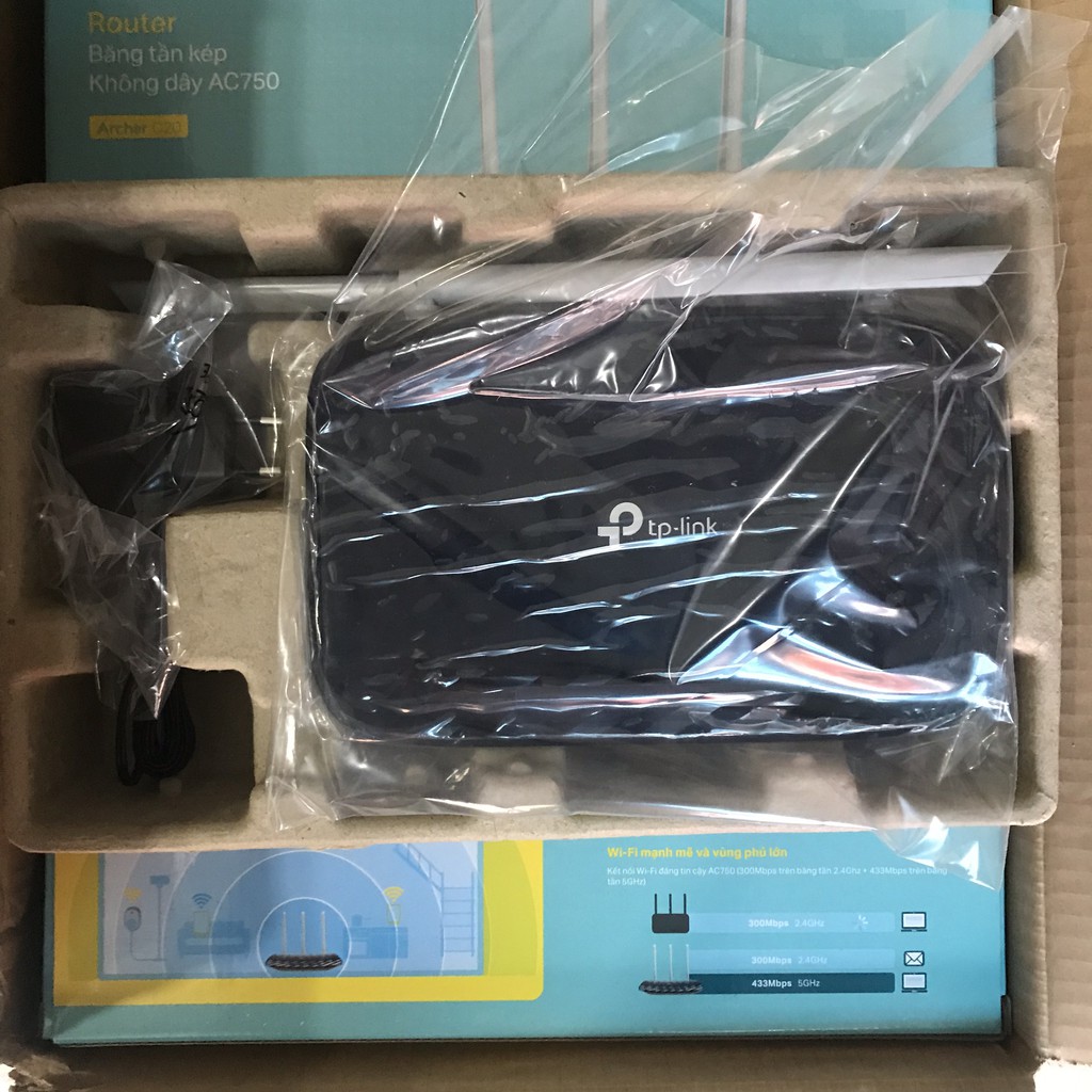 Bộ phát wifi Tp-Link Archer C20 AC750 mới 100% bảo hành chính hãng 2 năm | BigBuy360 - bigbuy360.vn