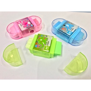 1 Gọt/Xoáy Bút Chì 3 trong 1 kèm Tẩy và Chổi Quét Bụi Dễ Thương Cute Cá Tính