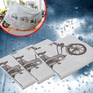 BẠT PHỦ XE MÁY MÀU GHI