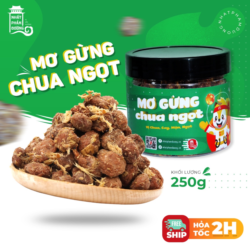 Ô mai mơ gừng chua ngọt 250g Nhất Phẩm Đường vị chua mặn ngọt