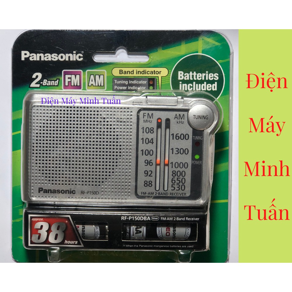 Đài Radio Panasonic RF-P150DBA kèm 2 pin AA chính hãng giá rẻ