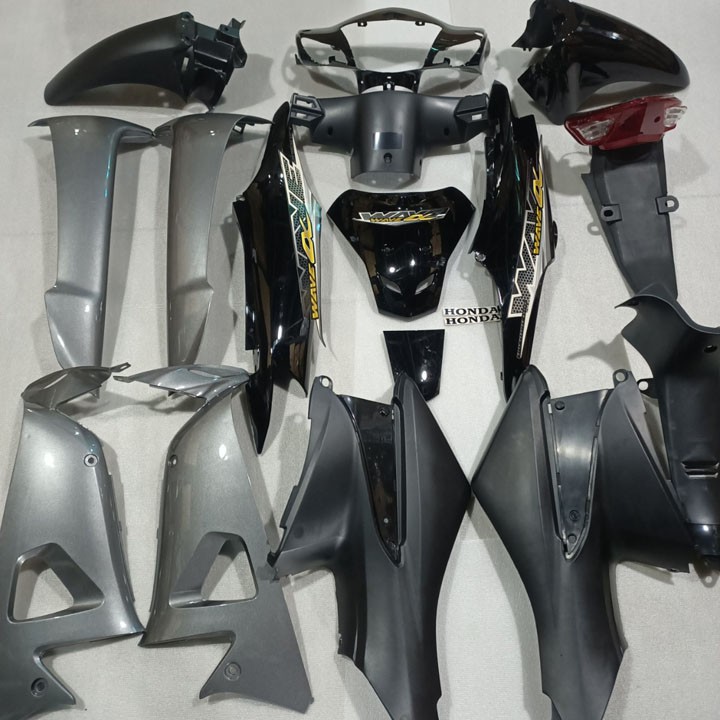 Dàn áo Wave RS - Anpha - S100 đời 2006 đến 2016  Màu Đen Ghi  Đồng hồ cơ xe Wave RS - SPB-DGRS-