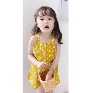 Set quần áo đũi hoa siêu mát bé gái