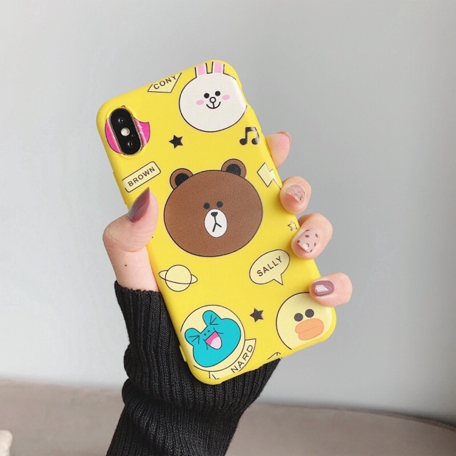 Ốp case Iphone gấu Brown thỏ Cony