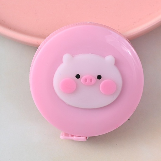 Thước dây cuộn mini kéo rút tự động cute đo eo chiều cao cho bé