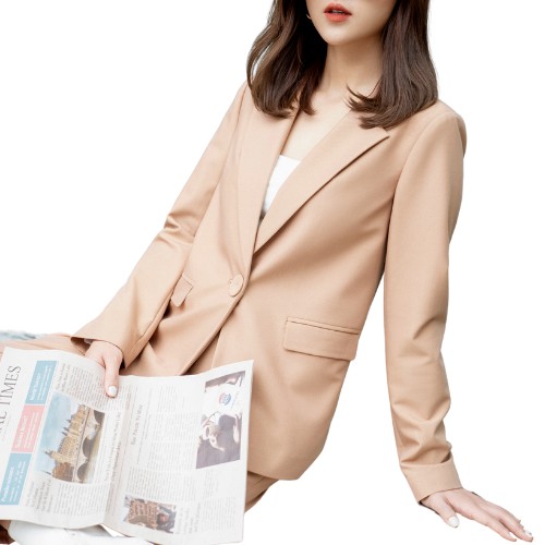 Áo Blazer Suông, Cúc To, Cổ 2 Ve - SYO - A6820020