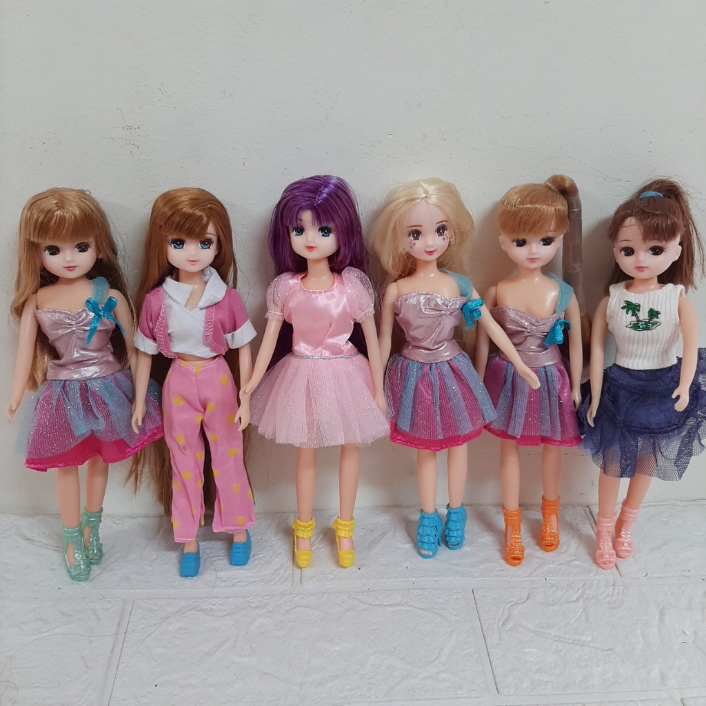 Búp Bê Nhật Bản Licca-chan & Miki-chan body dẽo Chính Hãng Takara Tomy