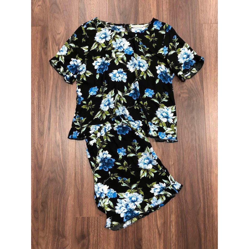 Set Bộ Mặc Nhà Urban Outfitters Hoa Voal Kami