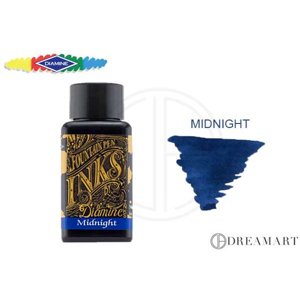Mực bút máy Diamine 30ml - Midnight - Dreamart.vn