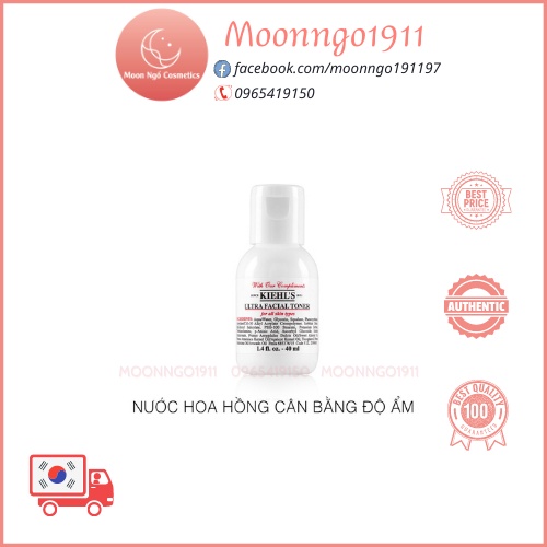 [Mini] Nước hoa hồng  K.I.E.H.L'S ULTRA Facial Toner 40ml