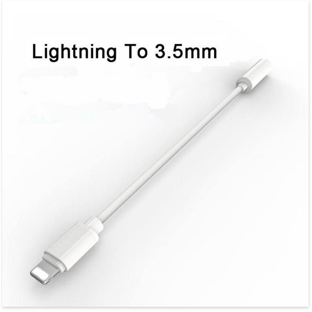 Đầu Adapter chuyển đổi từ đầu Lightning cho iphone sang đầu cắm tai nghe Jack 3.5mm dành cho iPhone 7 / 7Plus / 8 / 8Plu