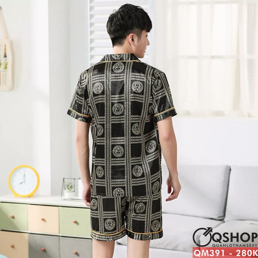 [SALE] BỘ ĐỒ PIJAMA NAM NGẮN TAY QSHOP QM391