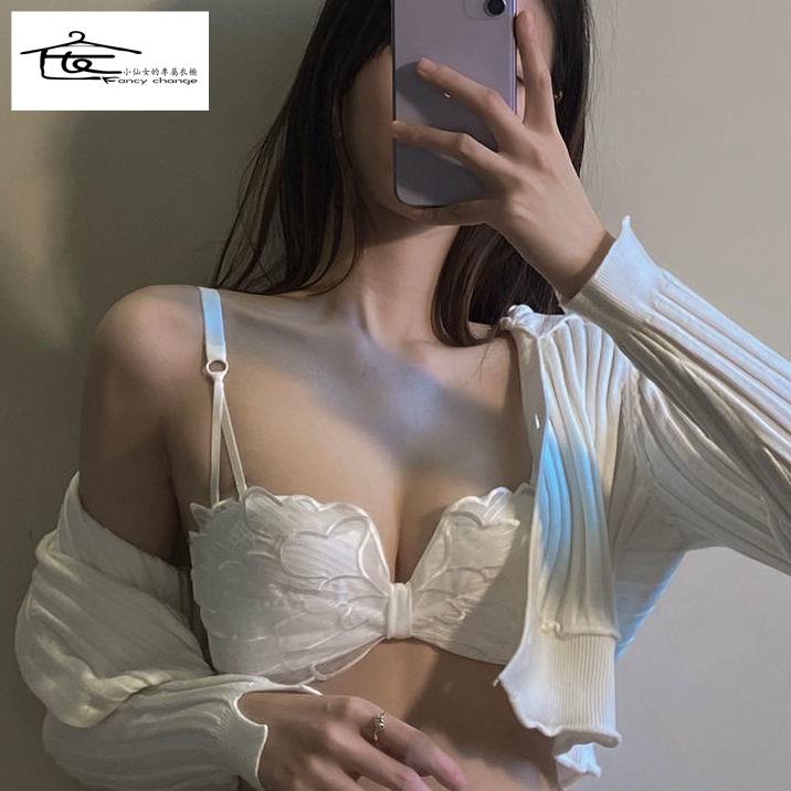 Áo Ngực Ren Mỏng Không Gọng Hình Bướm Gợi Cảm Cho Nữ
