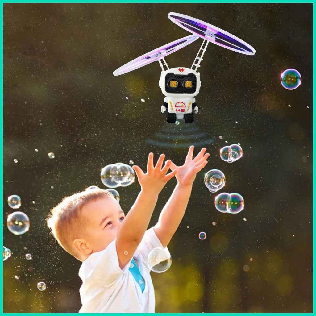 Máy Bay Đồ Chơi Mini Hình Phi Hành Gia Dễ Thương Có Đèn LED