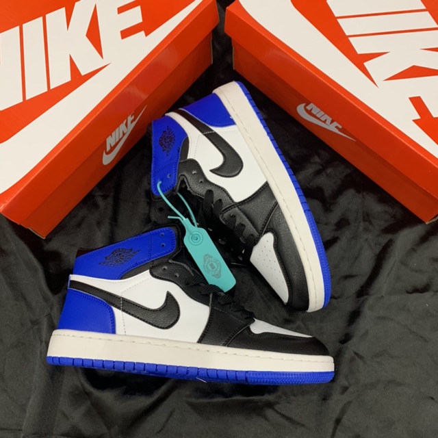 (Fullbox+bill) Giầy Jordan 1 đen xanh cao cổ hàng siêu đẹp | BigBuy360 - bigbuy360.vn