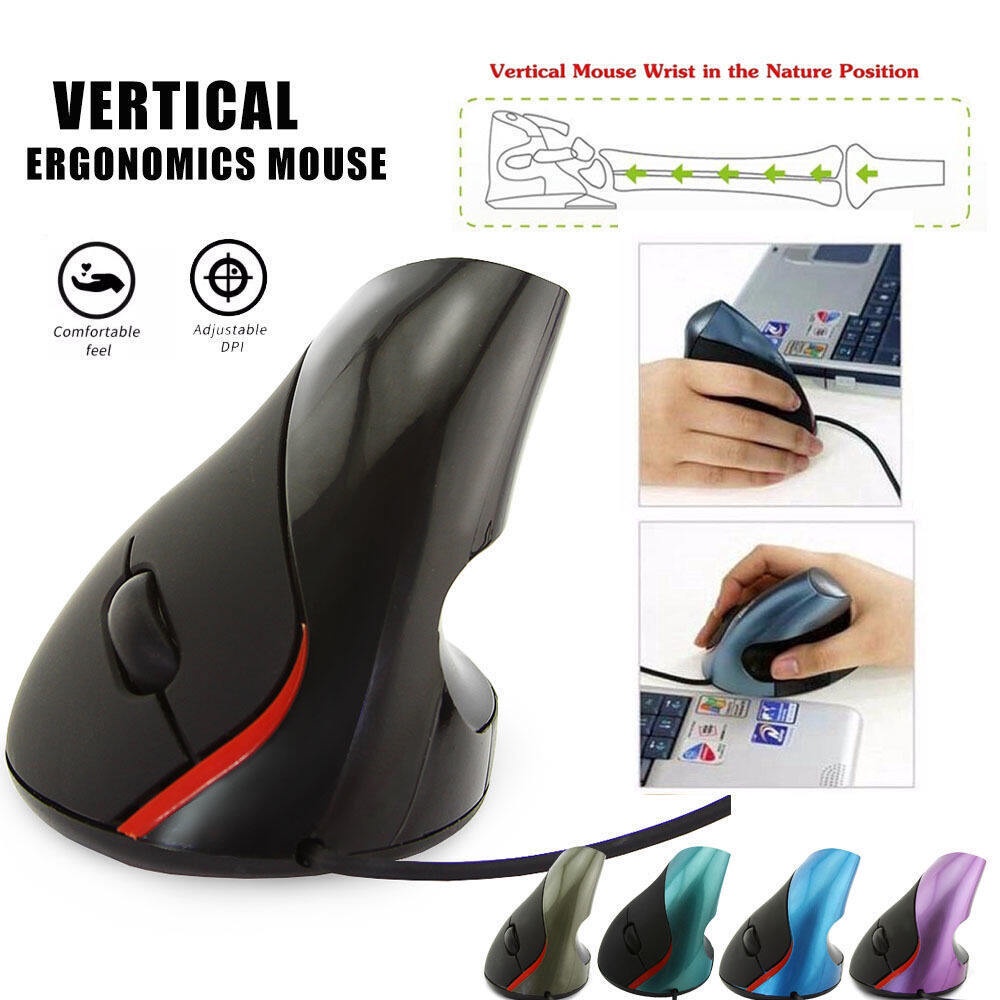 Chuột Quang Có Dây Dạng Đứng 1600DPI Cho PC Laptop Nhà Ở / Văn Phòng
