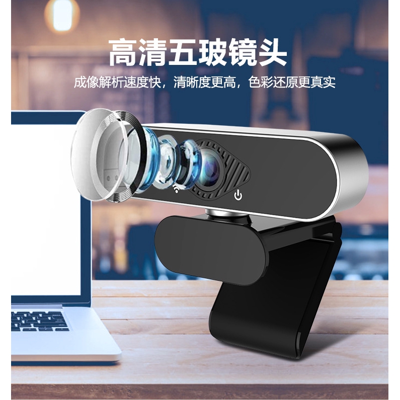 Webcam 1080P kèm micro cổng usb 2.0 chuyên dụng cho laptop máy tính bàn