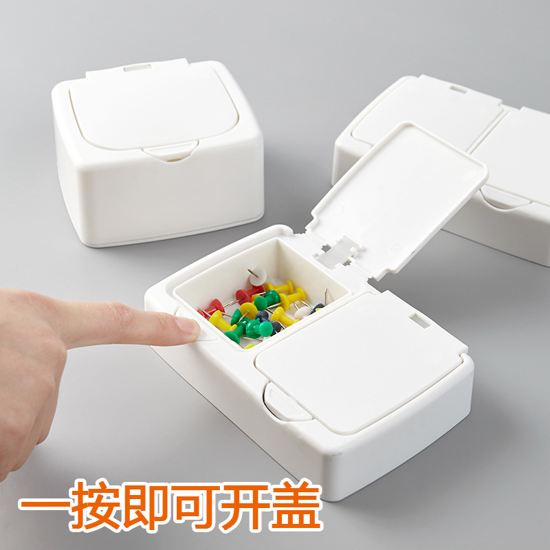 Hộp đựng tăm bông trang sức mỹ phẩm đồ lặt vặt để bàn phong cách Nhật Bản gọn gàng tiện lợi