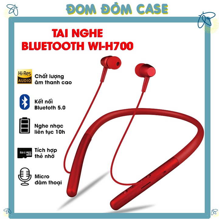 Tai nghe  tai nghe bluetooth khong day  WI-H700 tai nghe nhét tai thỏa thích hoạt động dễ dàng tương thích