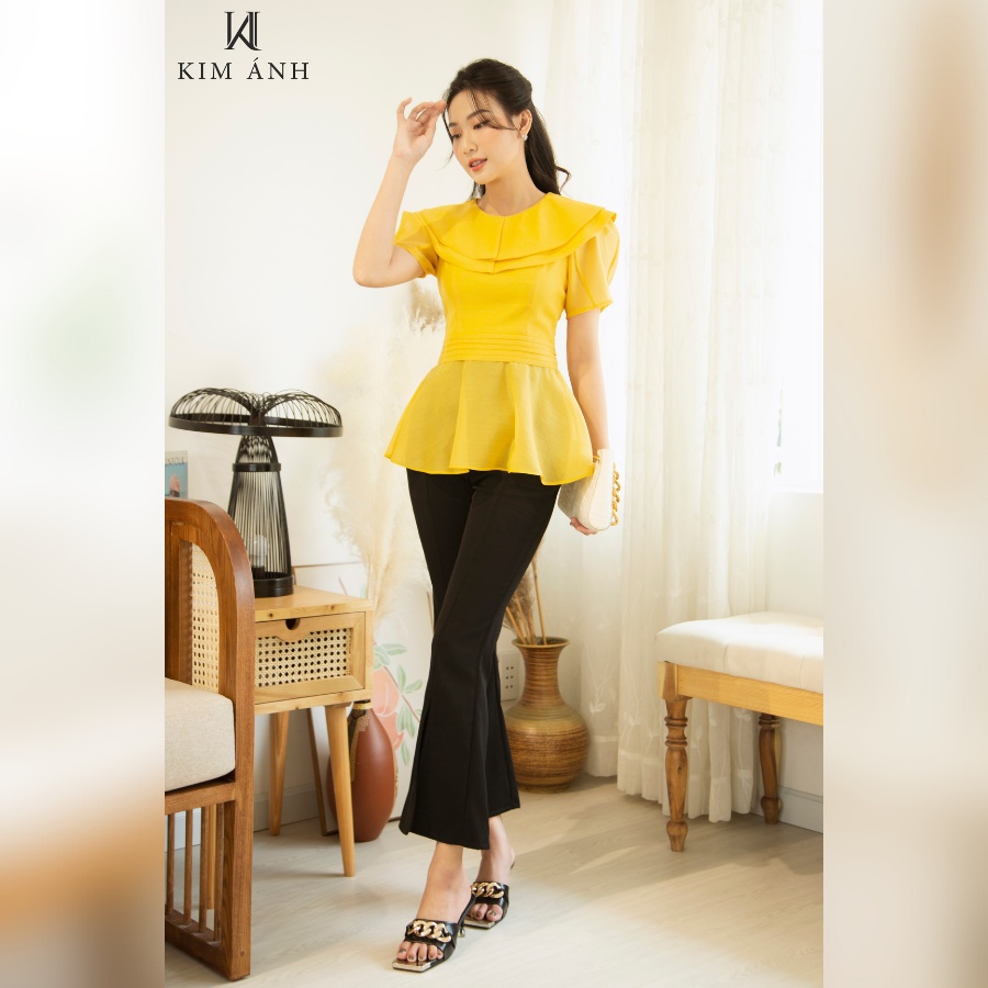 Áo Kiểu Thiết Kế Nữ, Áo Sơ Mi Công Sở Kim Ánh, AKSX29503