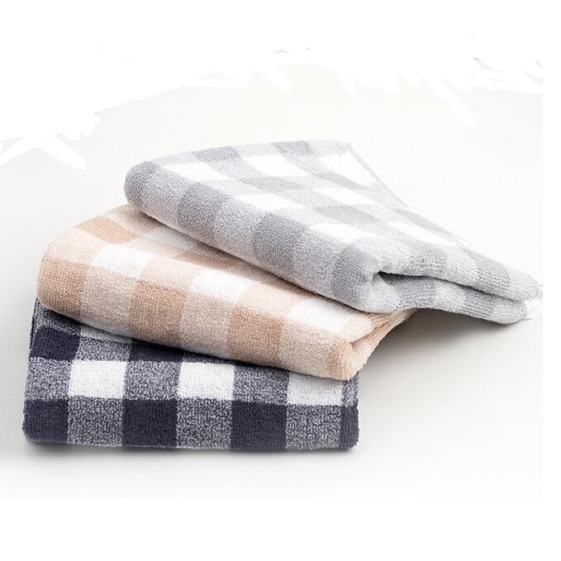 Khăn gội đầu cotton Organic 35x75cm (+-5cm) xuất Nhật